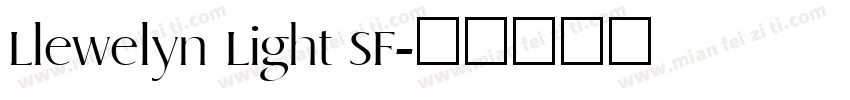 Llewelyn Light SF字体转换